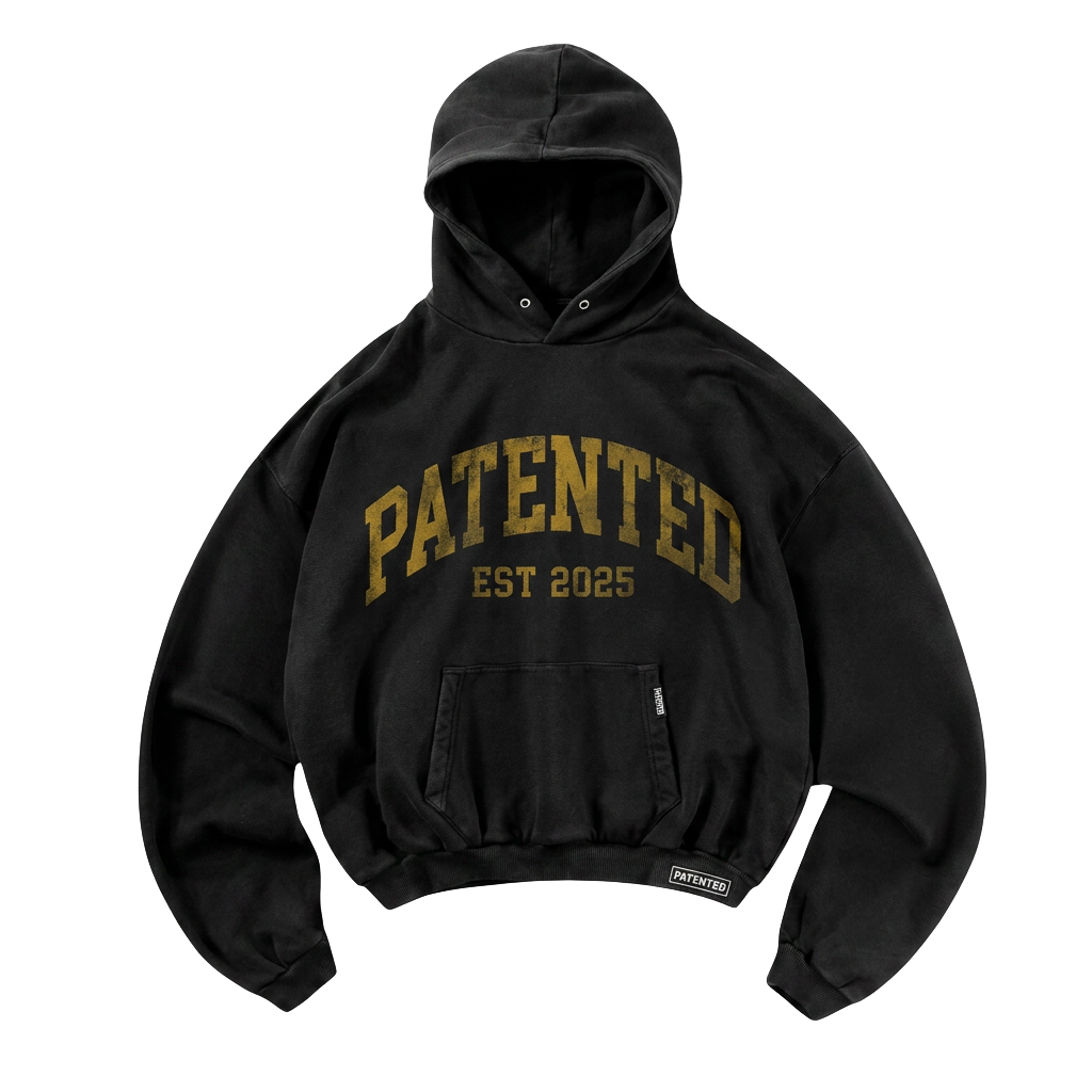 Patented Arch Hoodie — Black / Gold