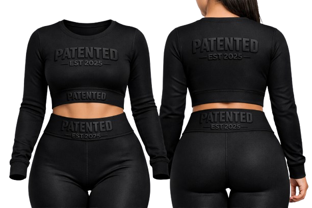 Embossed Crop & Legging Set