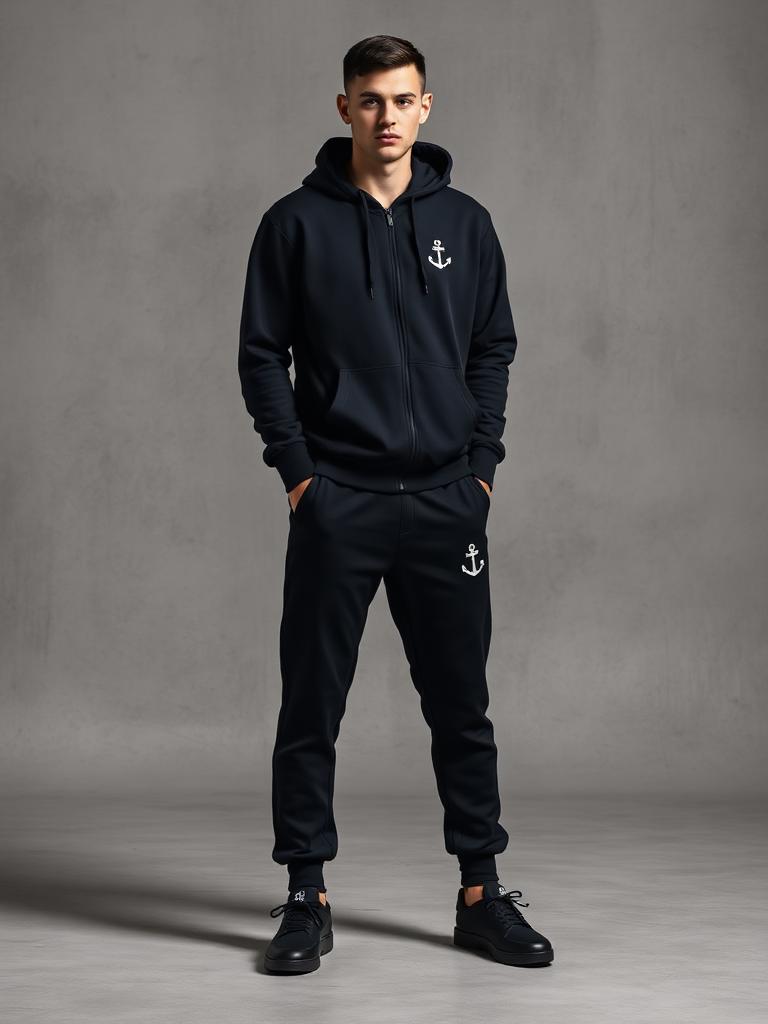 24K Arch Tracksuit — Black